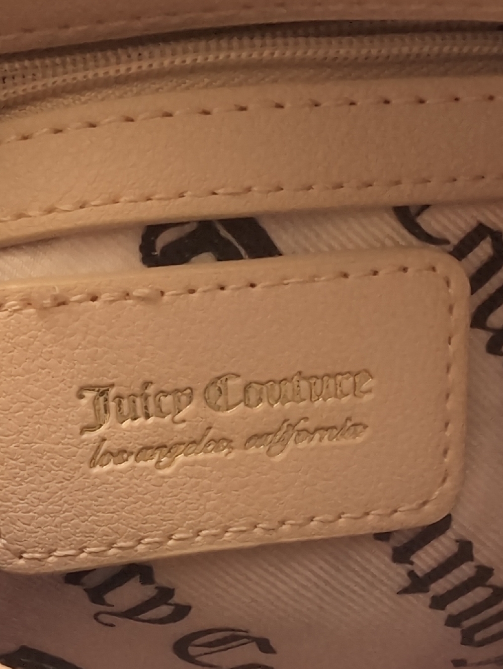 Juicy Couture 'Spill the Juicy Tea' Denim Barrel Bag in Light Pink. - Picture 11 of 12